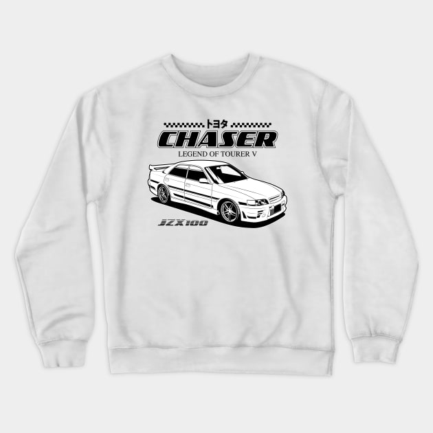 Chaser JSZ100 (white) Crewneck Sweatshirt by squealtires